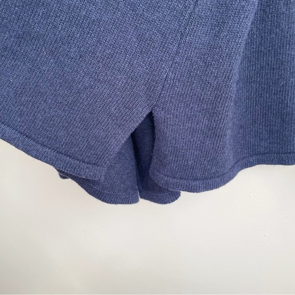 UGG Rhodyn Off Shoulder Long Sleeve Sweater Navy blue medium knit tunic wool M - Picture 8 of 13